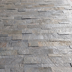 Attractive 3D Ledger Stone <b>Panels</b> Deoli Green Flexible Slate Veneer <b>Wall</b> Cladding Thin Veneer <b>Sheets</b> Modern Split Interior DIY - Product Image 1