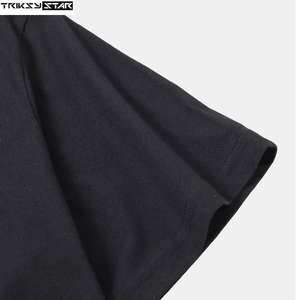 เสื้อทีเชิ้ตผู้ชายผ้าฝ้าย100% พรีเมียมคอกลมแขนสั้นปรับแต่งสีทึบพิมพ์ลายความยาวปกติเป็นมิตรกับสิ่งแวดล้อม - Product Image 4