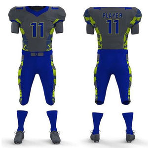 Chemises d'équipe de sport respirantes pour jeunes professionnels, ensemble d'options de grande taille comprenant des hauts maillot de football américain - Product Image 1