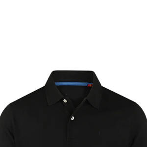 Nouveauté Polo grande taille pour homme, design solide noir, tissu tricoté à séchage rapide, unique et Offre Spéciale - Product Image 5