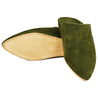 Babouches marocaines pour femmes Biyadina, bleues, en cuir véritable, dessus et doublure, semelle en caoutchouc, taille 5, design chic Chochia, pour usage domestique
