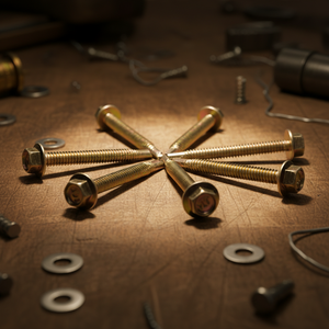 Vis à tête hexagonale autoperceuse en acier au carbone classe 8, galvanisée, finition phosphatée, filetage standard, marque PDC - Product Image 1