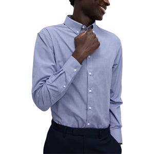 Camisa de negocios informal con botones para hombre, manga larga, sin arrugas, de secado rápido, transpirable para invierno - Product Image 3