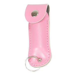 ซองใส่สเปรย์พริกไทยแบบพกพา หนัง PU ทนทาน พร้อมพวงกุญแจ สำหรับผู้หญิง - Product Image 1