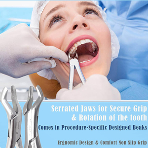 Fórceps de cuerno de vaca de alta calidad razonables para fórceps de extracción Dental Molar inferior Instrumentos dentales quirúrgicos, instrumentos - Product Image 4