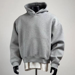 Sudadera con Capucha Unisex de Invierno 2025, Estilo Holgado, Gruesa, 100% Algodón, Informal, Urbana, Bordada - Product Image 1