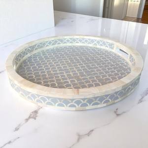 Décoration de table de fête de mariage de style unique plateau en bois de service de restauration plateau de service en bois fabriqué à la main équipement de restauration - Product Image 3