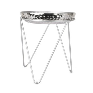 Diseño fantástico Portavelas único de bajo costo y soporte votivo niquelado Diseño martillado a mano Acabado de hormigón - Product Image 2