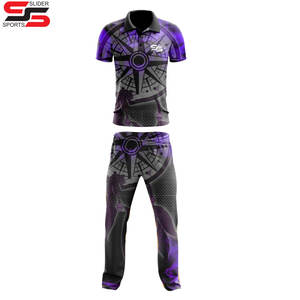 Nuevo diseño OEM cliente demanda impresión Cricket uniforme nuevo alta calidad Cricket uniforme hecho a medida en poliéster Cricket uniforme - Product Image 4