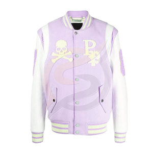 Chaqueta de invierno hecha a medida para hombre, nuevos diseños de moda con estilo de letras de chenilla bordadas - Product Image 4