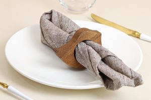 Rond de serviette en bois de qualité incroyable porte-serviette écologique décoration de table maison et restaurant rond de serviette - Product Image 2