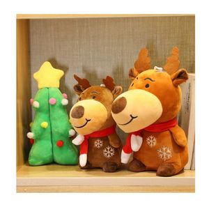 ของขวัญคริสต์มาสรูปกวางของเล่นตุ๊กตานุ่มมากซานตาคลอสต้นคริสต์มาสและตุ๊กตาหิมะน่ารักวันหยุดของตกแต่งในฤดูหนาวสำหรับเด็ก - Product Image 1