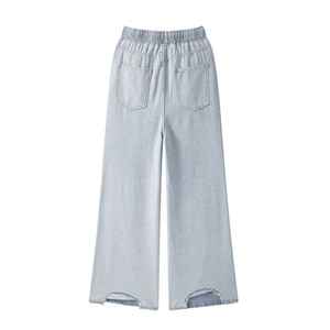 Ripped Patchwork Distressed Beggar Jeans Hombre High Street Washed Denim Pant Streetwear Casual Straight Pantalones Hombres - Product Image 2