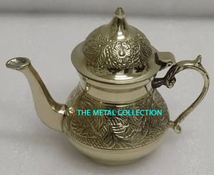 Luxe 1L Laiton Thé Cafetière Ensemble Taille Personnalisée avec Plaqué Or Maison Hôtel Ustensiles De Cuisine Décoratif Pot De Service - Product Image 2