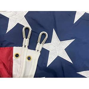 ธงชาติอเมริกัน ขนาด 12x18 ฟุต ธงสหรัฐขนาดใหญ่ ผลิตในสหรัฐอเมริกา ธงยักษ์ ทนทานสำหรับใช้งานกลางแจ้ง ปักลายดาว ธงคุณภาพสูงจาก TOP FLAGSINC น้ำหนัก 8 กก. - Product Image 4