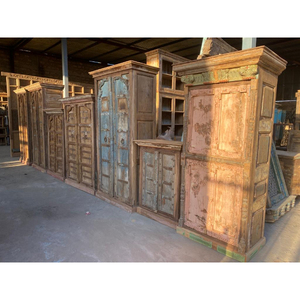 Vintage Antique Style Recycled Teak Wood <b>Sideboard</b> Furniture Cabinet Classical Luxury Accent <b>Kitchen</b> Living Room Country Rustic - Product Image 6