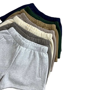 Pantalones cortos de entrenamiento de gimnasio para correr, pantalones cortos de algodón y forro polar con logotipo personalizado más vendidos - Product Image 6