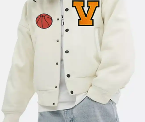 Chaquetas Varsity Casuales OEM para Invierno, Cuello Redondo, Cierre de Cremallera, Procesamiento Completo, Varsity para Hombre, Chaqueta Varsity Personalizada - Product Image 6