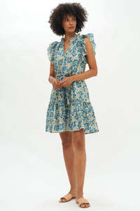 ชุดเดรสชายหาดสำหรับผู้หญิง,มาใหม่ชุดเดรสสั้นมินิพิมพ์ลายดอกไม้ชุดเดรสรีสอร์ทสำหรับผู้หญิง - Product Image 3