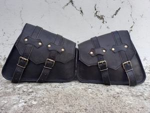 Crazy Horse Sac de selle de guidon de moto en cuir véritable imperméable Sac et boîtes de vélo personnalisés pour vélo - Product Image 3