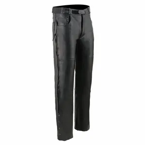 Biker <b>Leather</b> <b>Pants</b> - Product Image 1
