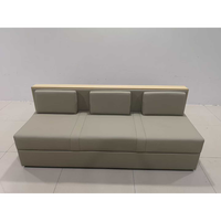 Canapé/banc en cuir dos à dos durable pour les espaces publics-Idéal pour les bureaux, les salons et les hôtels