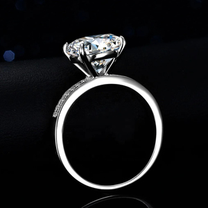 925 Silver Gold Plated Women's Hip Hop New <b>Iced</b> Moissanite <b>Ring</b> VVS IGI Certified Custom Pass Diamond Tester Jewelry - Product Image 5