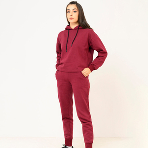 Ensemble de survêtement en molleton respirant antibactérien à séchage rapide de haute qualité pour femmes, 100% coton, taille XL, logo brodé imprimé - Product Image 2