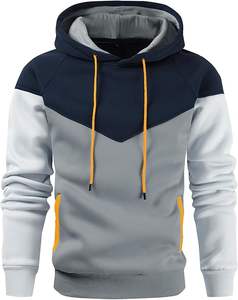 Sweat à capuche pour hommes personnalisé multicolore de haute qualité en polaire épaisse avec des techniques brodées et teintes unies pour l'hiver - Product Image 2