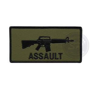 Parches bordados a máquina de desgaste profesional, logotipo personalizado, gancho ligero, 100% hilo de poliéster, ropa de alta calidad - Product Image 1