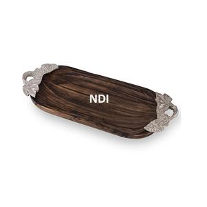 ถาดเสิร์ฟอาหารโลหะสไตล์โมเดิร์นถาดเสิร์ฟอาหารสำหรับโรงแรมร้านอาหาร - Product Image 1