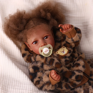 Poupée Reborn Bébé Fille Afro-Américaine Babeside Saria 20 Pouces en Vinyle avec Corps en Tissu - Product Image 4
