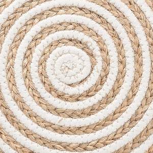 Catégorie de produit Nequiel Pouf/repose-pieds bohème moderne en corde et jonc de mer tissés Tabouret et poufs naturels - Product Image 5