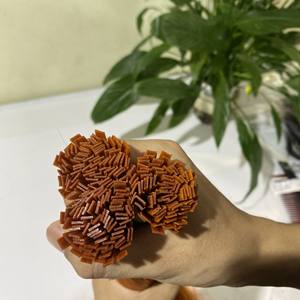 Extensions de cheveux humains vierges et bruts de haute qualité, avec cuticules alignées, de couleur Cooper, à pointe plate - Product Image 5