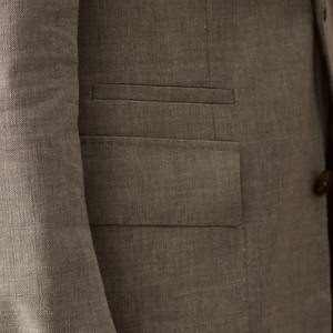 <span class=keywords><strong>Blazer</strong></span> da <span class=keywords><strong>Uomo</strong></span> <span class=keywords><strong>di</strong></span> Design Premium, Mezza Tela, Misto <span class=keywords><strong>Lino</strong></span> e Lana, Vestibilità Slim, Monopetto, Revers a Notch, per Ufficio e Uso Quotidiano - Product Image 3