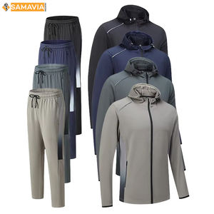 Conjunto Deportivo de Verano de Manga Larga de Forro Polar Transpirable para Hombre y Mujer, 100% Poliéster, Corte Regular, Samavia Industry 220g - Product Image 1