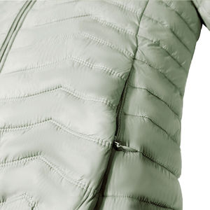 Chaqueta Acolchada Personalizada para Mujer, Manga Larga, Transpirable, Impermeable, Reversible, Lisa, Teñida, con Capucha, de Nailon, Precio al por Mayor - Product Image 5