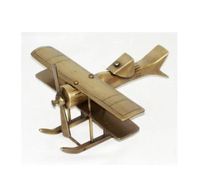Meilleure qualité aluminium Concorde Sculpture argent fini Design moderne avion sur support petit avion décoratif en métal