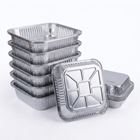 Plateau de cuisson en aluminium de forme carrée pour rôtir, griller et conserver les aliments