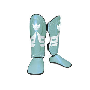 MMA artes marciales espinilleras acolchadas ajustables Muay Thai protectores de piernas con protección de empeine para entrenamiento de kickboxing y combate - Product Image 4