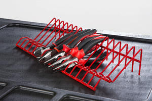 Venta superior Acero duradero 10pc Alicates multiusos Organizador Estante de almacenamiento con espaciado de 20mm Negro - Product Image 2