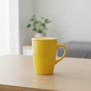 Mug en porcelaine de haute qualité 3458984, nouveau design durable, avec couvercle et conception de rétention, mug à thé - Product Image 6