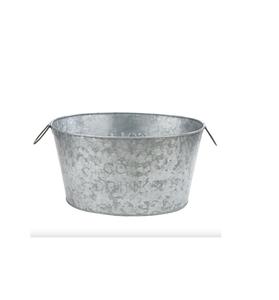 Seau galvanisé extérieur de planteur pour l'affichage floral durable avec l'appel de ferme et le style rustique élégant - Product Image 6