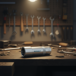 Llave de vaso cuadrada larga de 12 puntas Hazet de 1/2'' con perfil de tracción y moleteado - Product Image 3