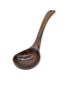 Cuillère à soupe en bois de qualité supérieure cuillère à mélanger en bois à long manche accessoires de cuisine produit le plus vendu - Product Image 3
