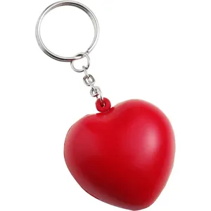 Portachiavi Antistress a Forma di Cuore Lilou, Gadget Promozionale Personalizzato con Design Unico e Moschettone - Product Image 1