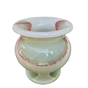Vase décoratif en marbre d'onyx, vase en marbre vert d'onyx, petit vase décoratif en marbre d'onyx - Product Image 1