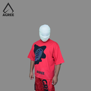 T-shirt court à col rond pour homme en coton biologique épais 100 %, séchage rapide, écologique, manches courtes, col rond, impression numérique de haute qualité - Product Image 4