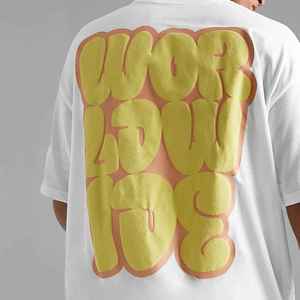 T-shirts de haute qualité avec impression en relief, MOQ faible, coton, sur mesure, vêtements de rue, t-shirts pour hommes avec impression en relief pour adultes - Product Image 4