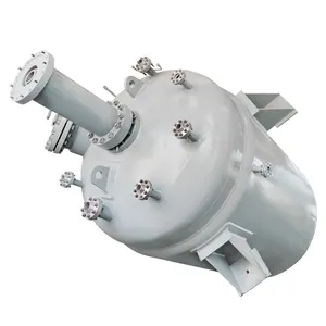 Reactor de placa de revestimiento industrial ASME CE15000L, bobina de calentamiento con camisa, refrigeración de acero inoxidable, sirrer magnético interno para litio